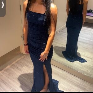 Navy Blue Prom Dress
